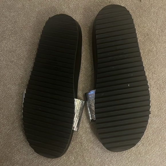 NIB Pedro Garcia Alice slides in silver disco ball - Picture 3 of 4